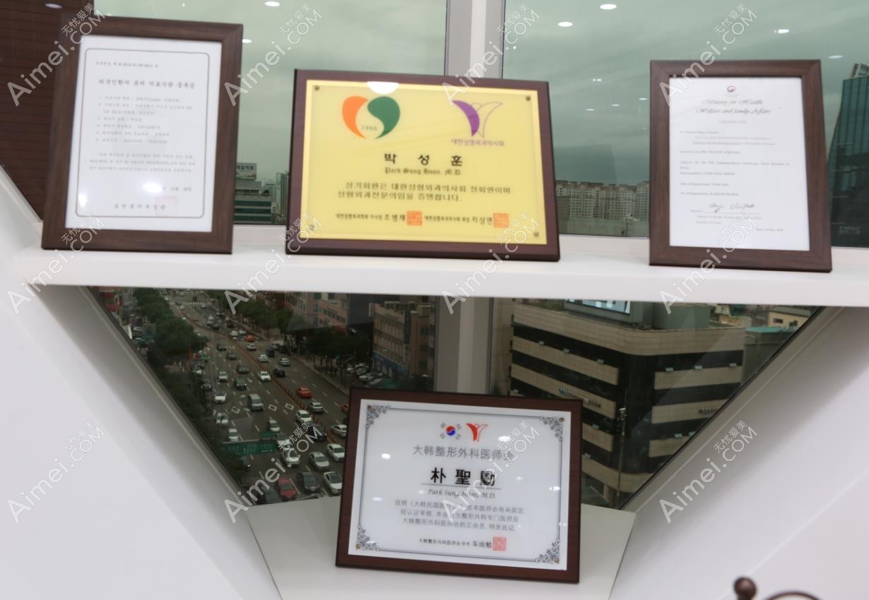 韩国可来熙整形外科医院朴圣勋院长荣誉