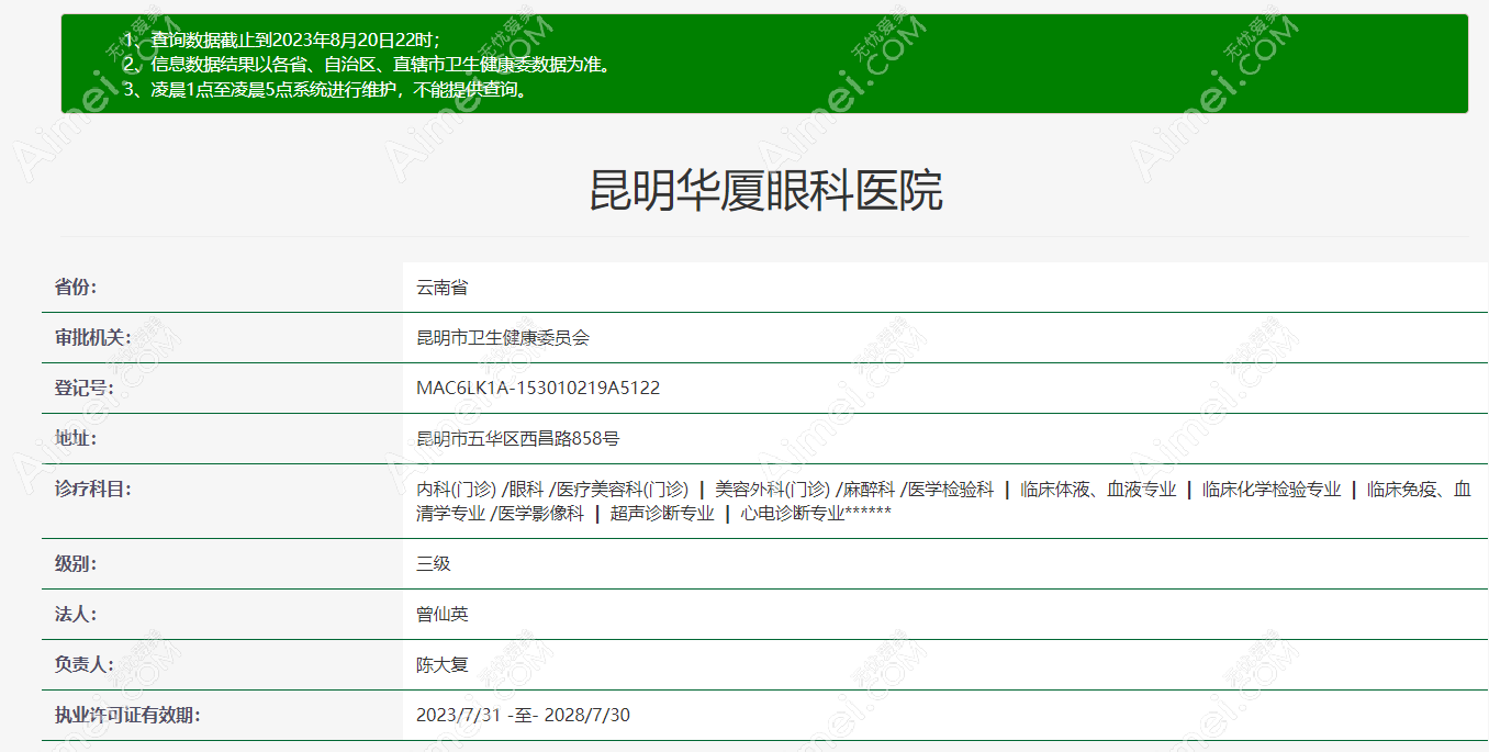 昆明华厦眼科医院