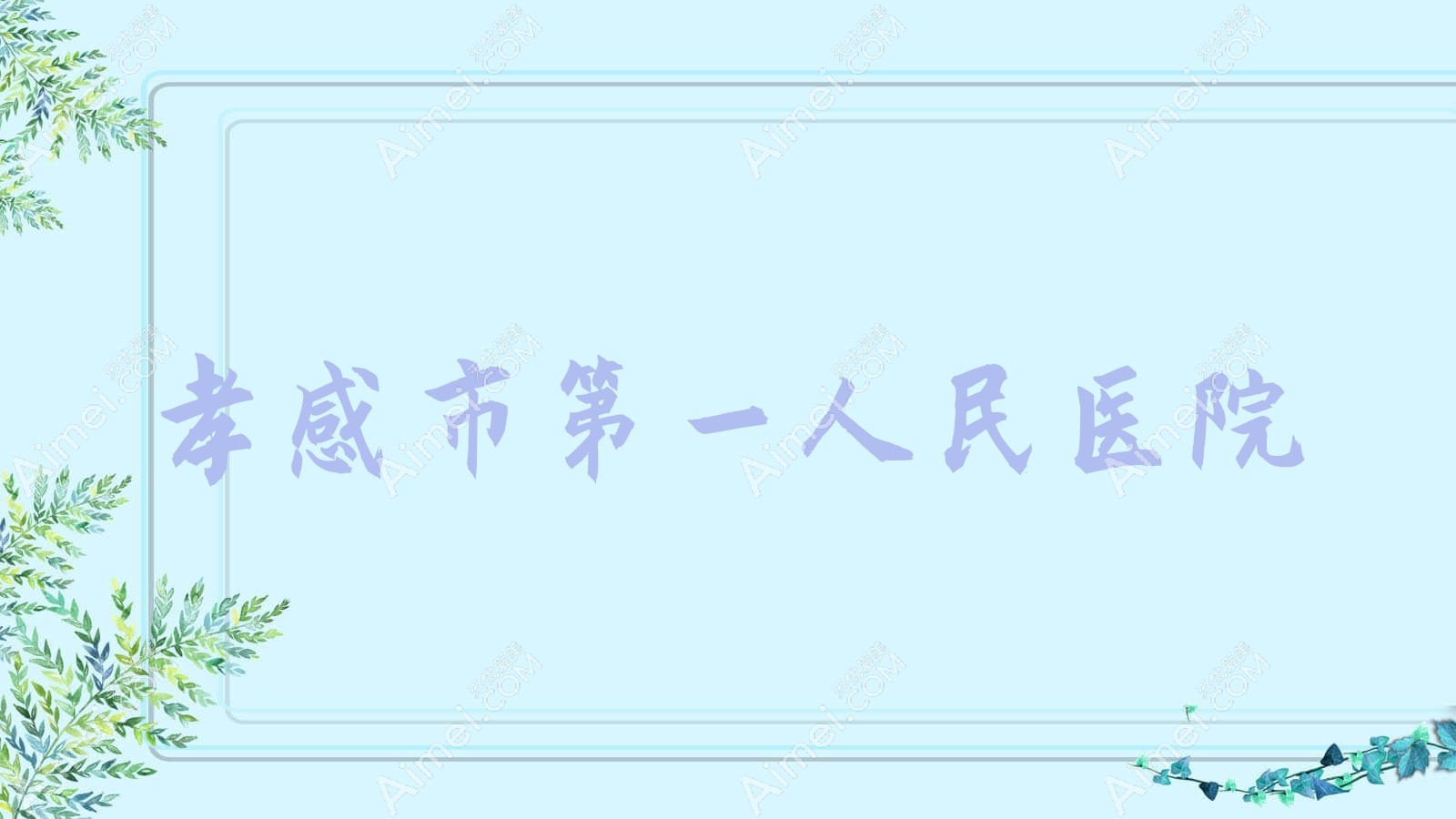 孝感市一人民医院 孝感市一人民医院