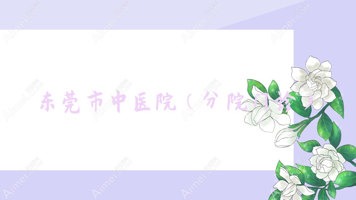 东莞市中医院（分院门诊）