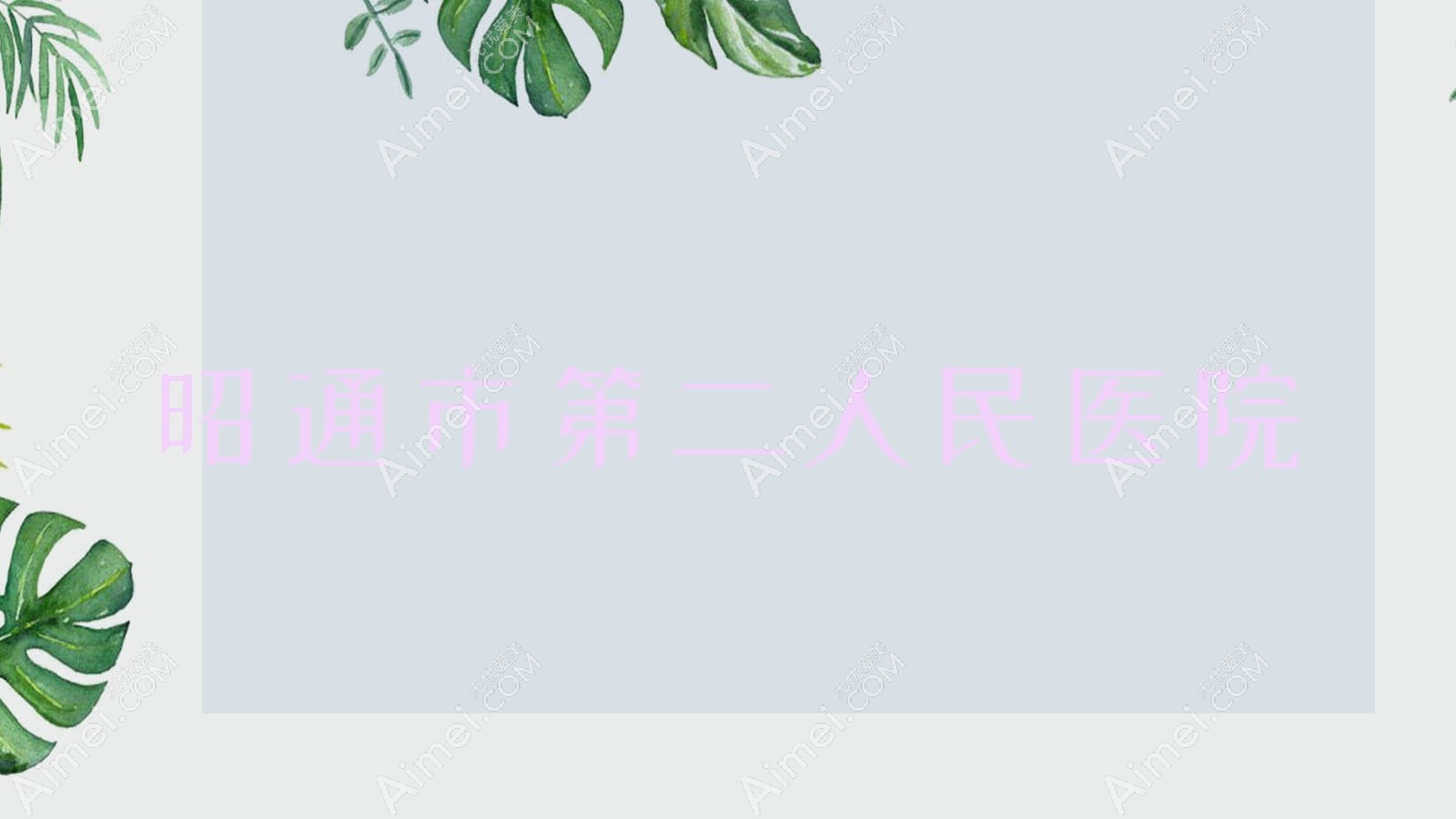 昭通市第二人民医院 昭通市第二人民医院