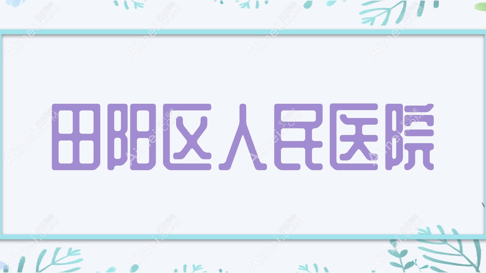 田阳区人民医院
