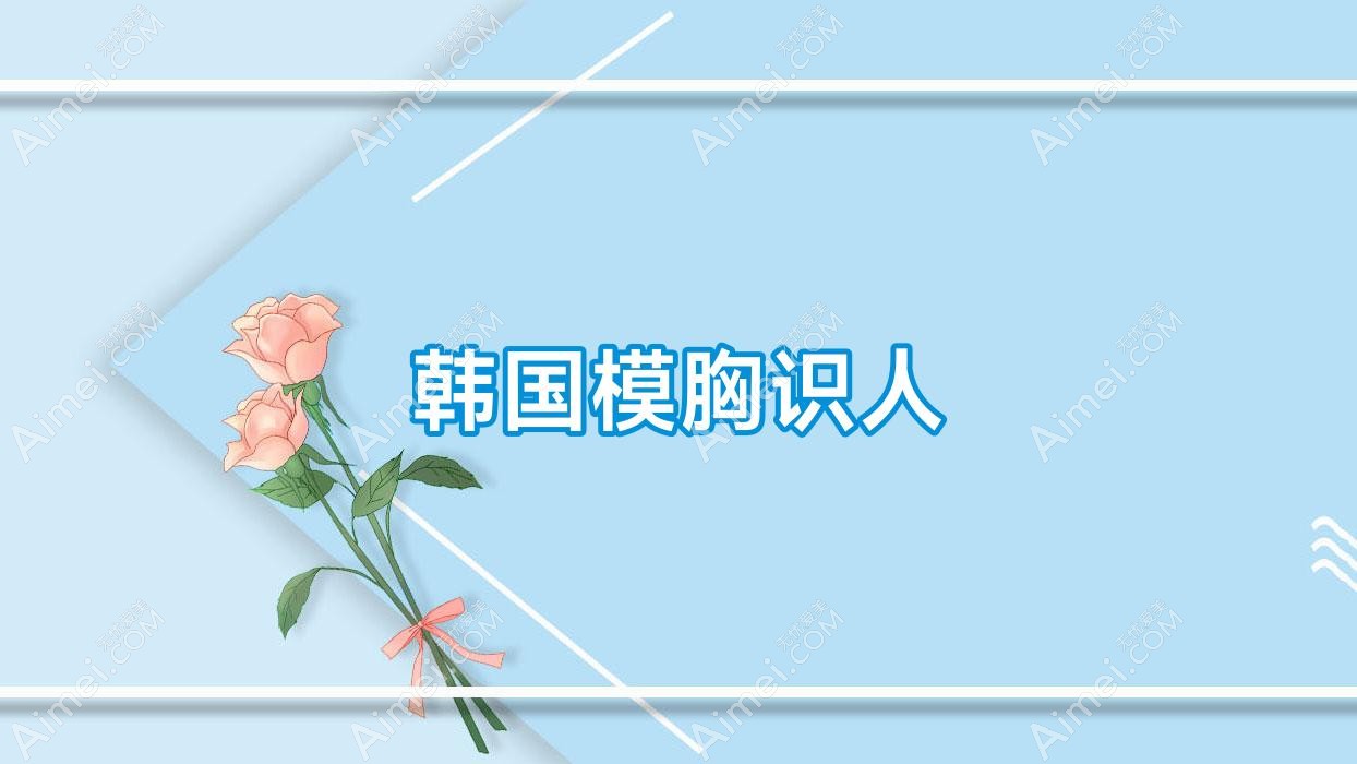 韩国模胸识人(