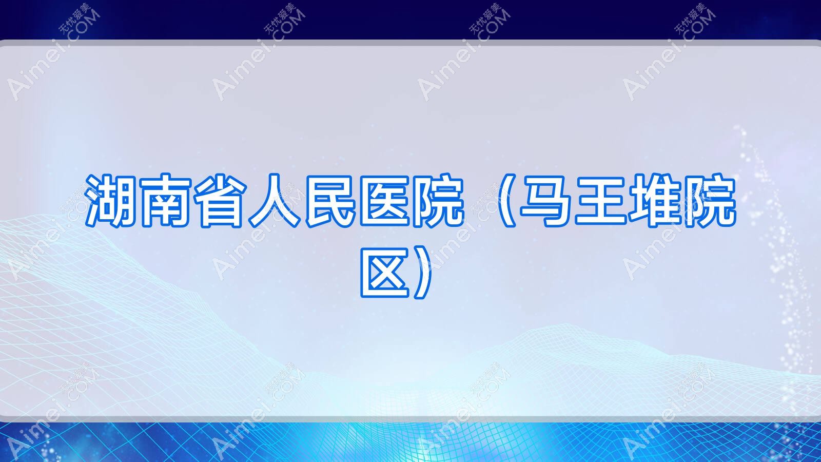 湖南省人民医院（马王堆院区）