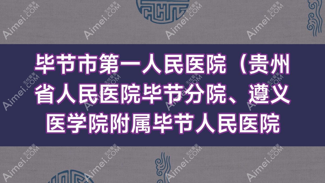 毕节市一人民医院（贵州省人民医院毕节分院、遵义医学院附属毕节人民医院