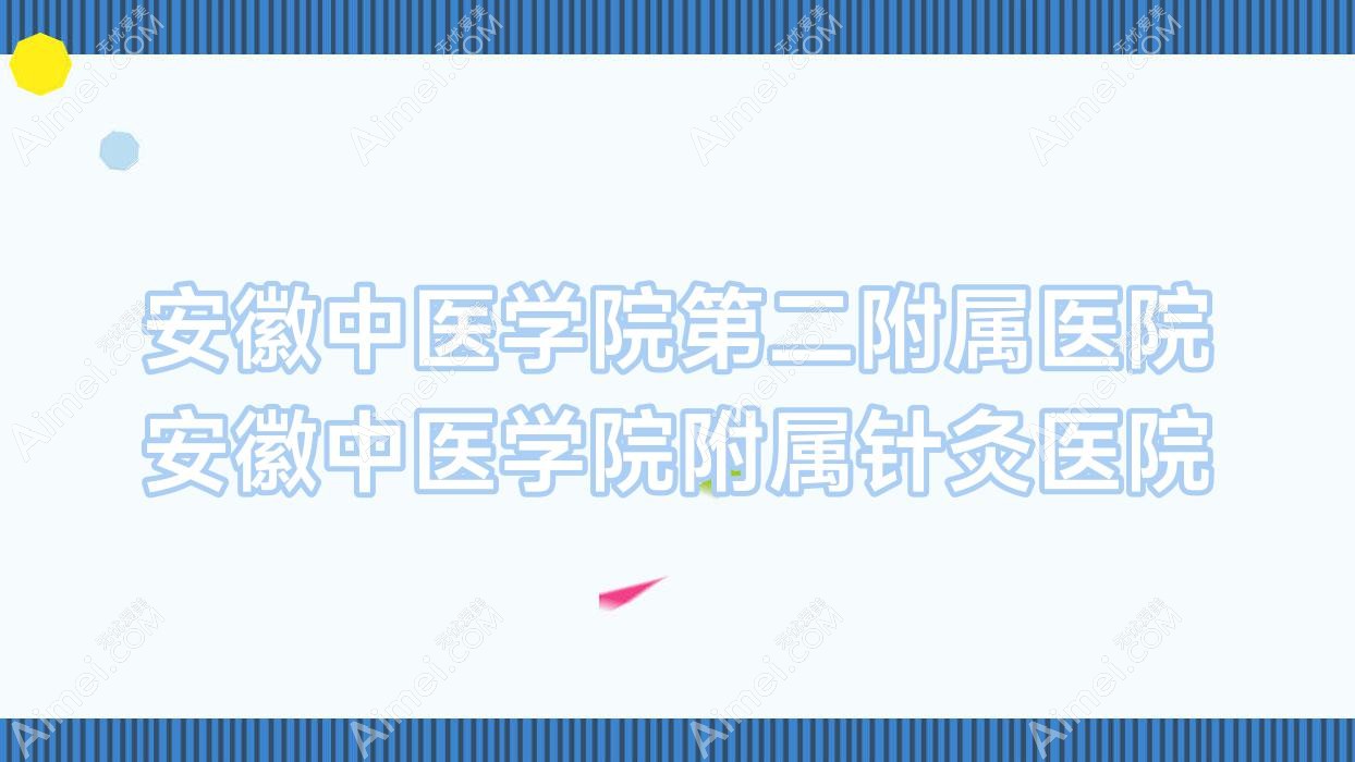 安徽中医学院第二附属医院安徽中医学院附属针灸医院