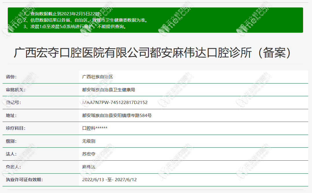 河池都安麻伟达口腔诊所