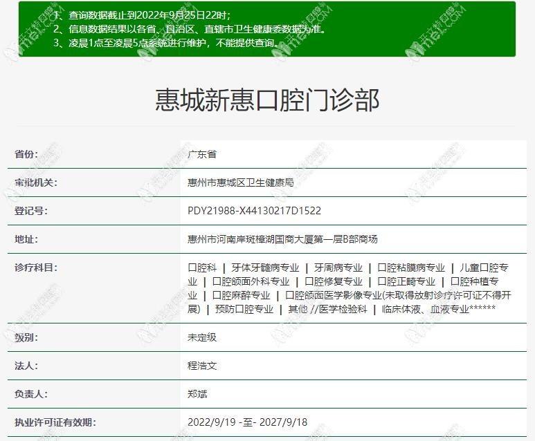 惠州新惠口腔门诊部