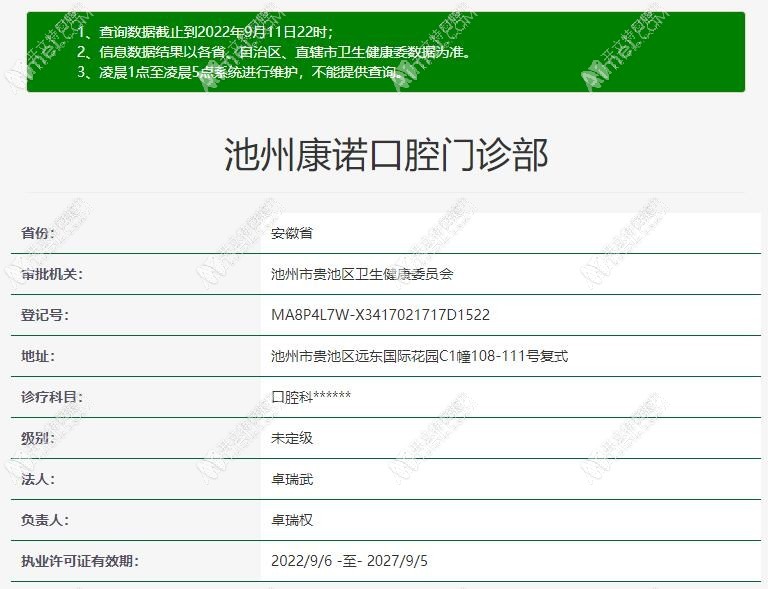 池州康诺口腔门诊部