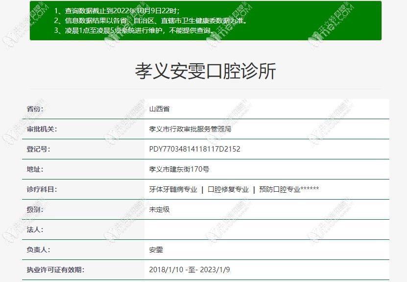 孝义安雯口腔诊所