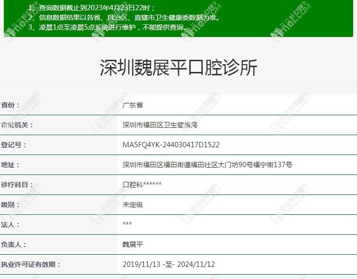 深圳魏展平口腔诊所