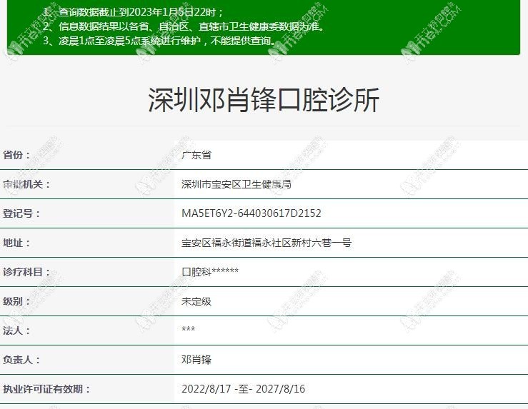 深圳邓肖锋口腔诊所