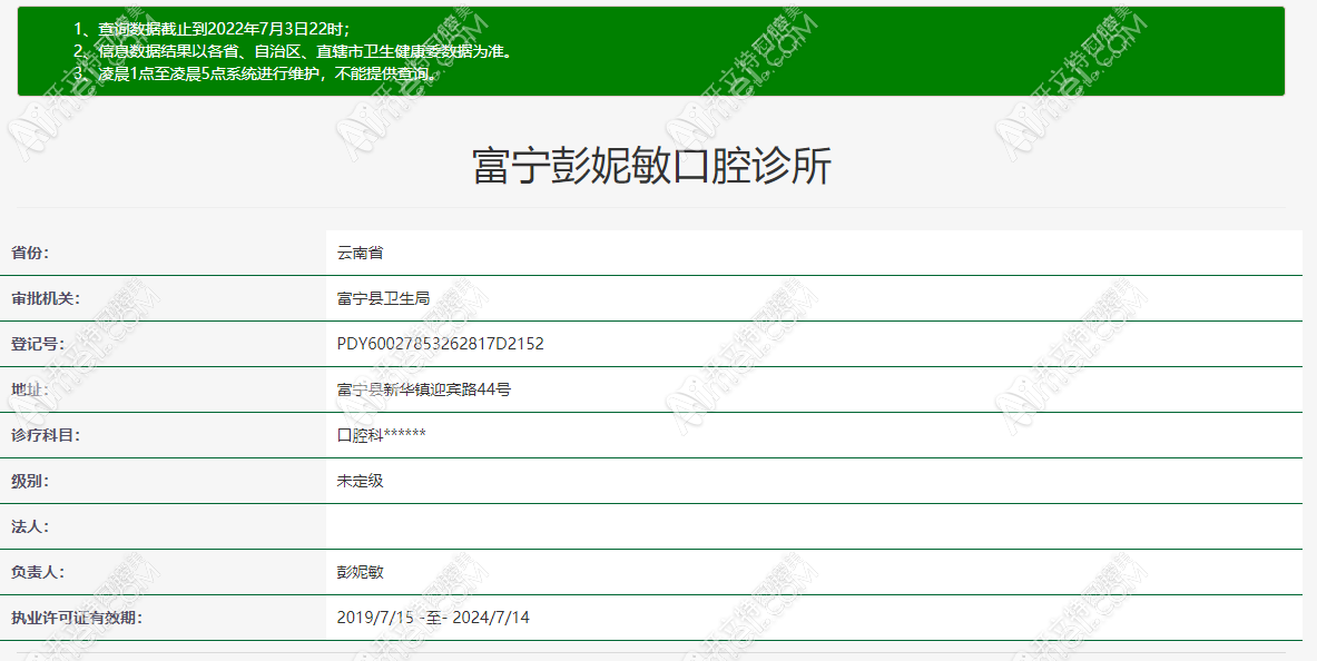 文山富寧彭妮敏口腔診所