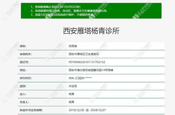 西安雁塔杨青诊所