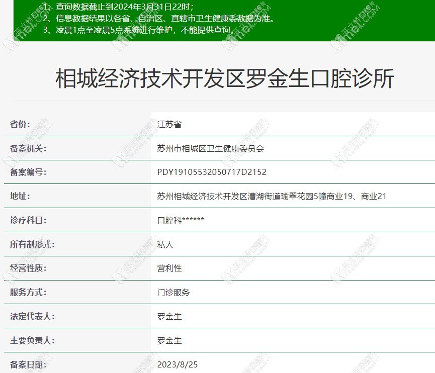 苏州相城罗金生口腔诊所