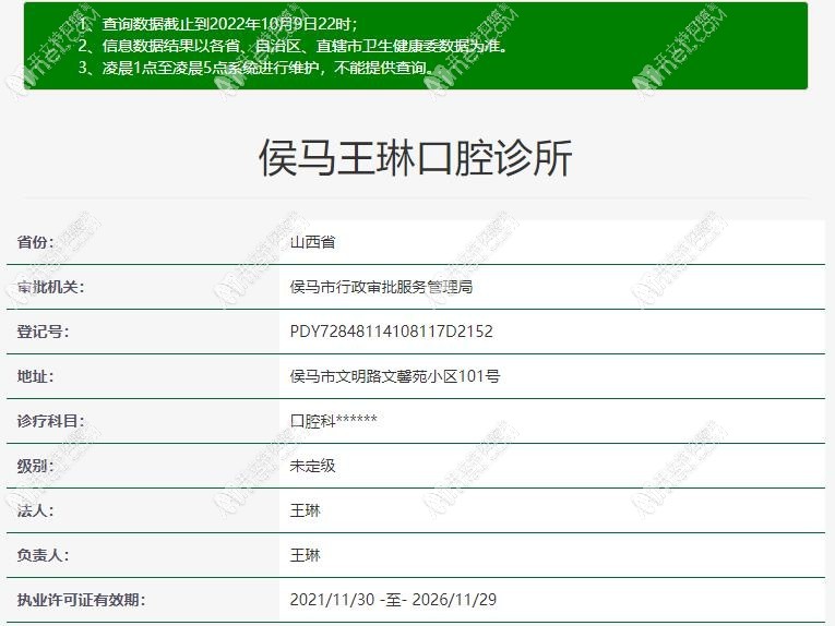 侯马王琳口腔诊所 侯马王琳口腔诊所