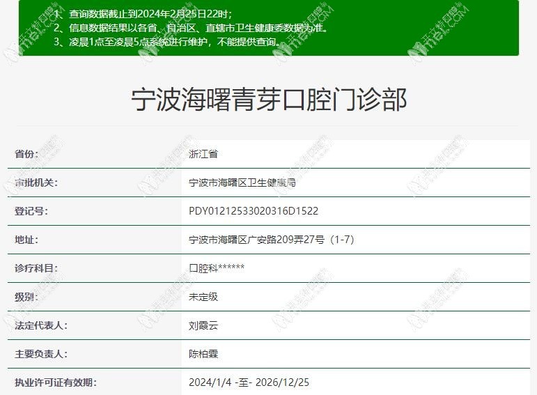 宁波海曙青芽口腔门诊部