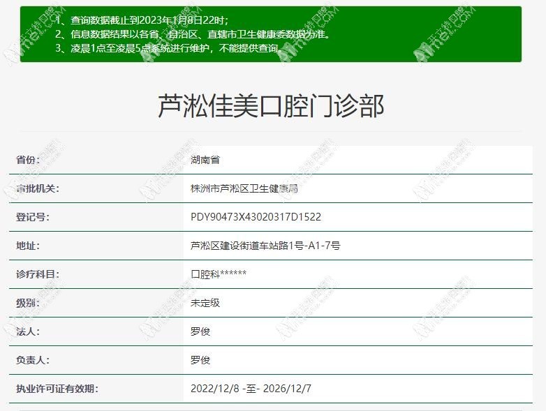 株洲芦淞佳美口腔门诊部