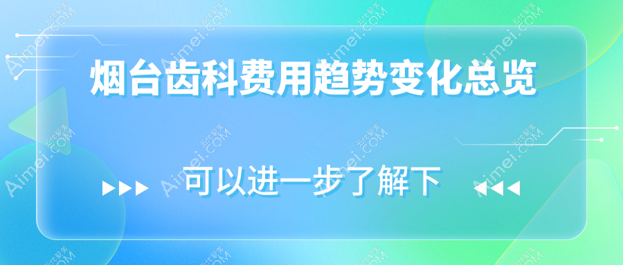 烟台齿科费用趋势变化总览