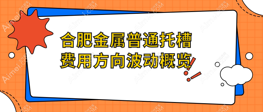 合肥金属普通托槽费用方向波动概览