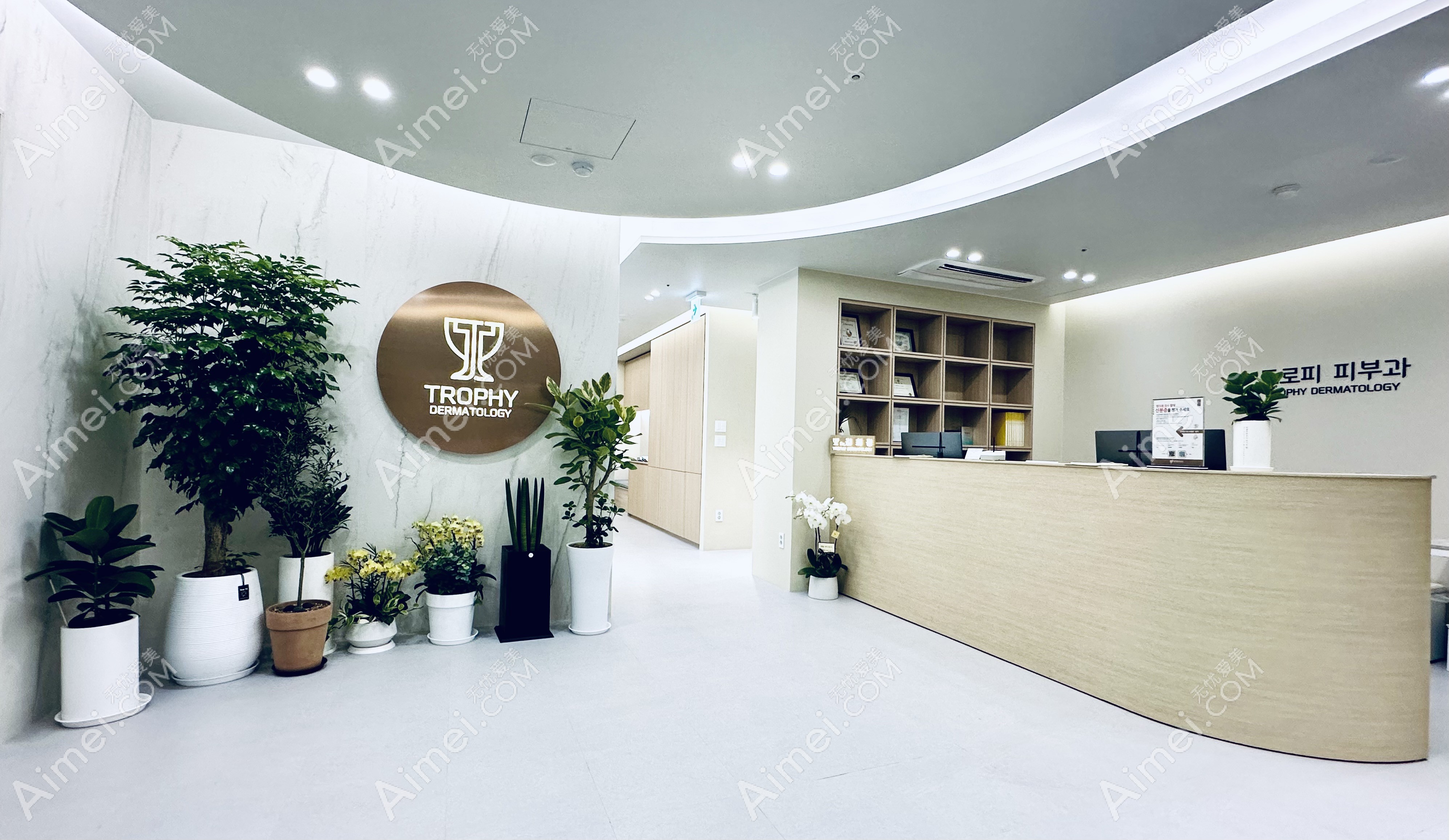 韩国奖杯皮肤科医院大厅