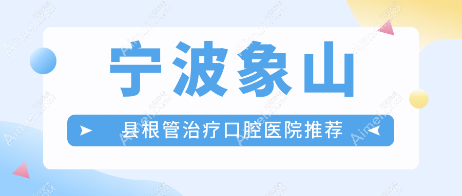 2025年宁波象山县口腔项目新报价：根管治疗仅需300元起，价格透明！