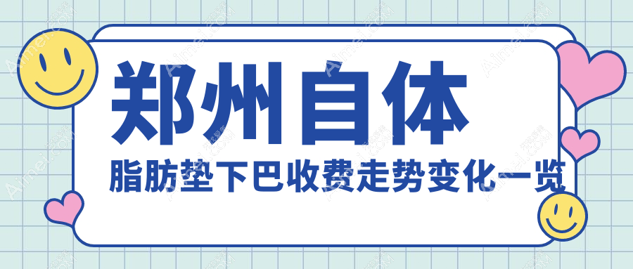 郑州自体脂肪垫下巴收费走势变化一览