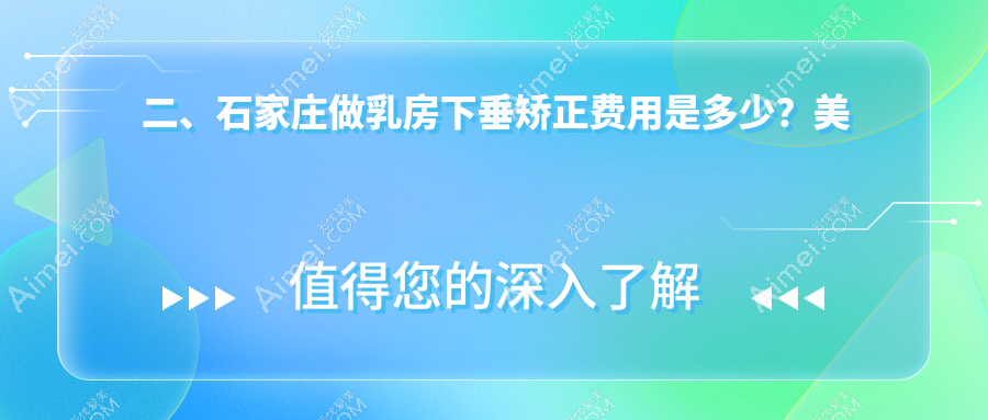 二、石家庄做乳房下垂矫正费用是多少？美兔22590|芘丽芙贵美人20568|天宏16380