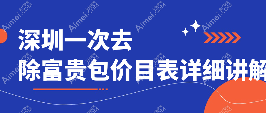 深圳去除富贵包价格大揭秘，一次治疗费用明细及医院地址分享