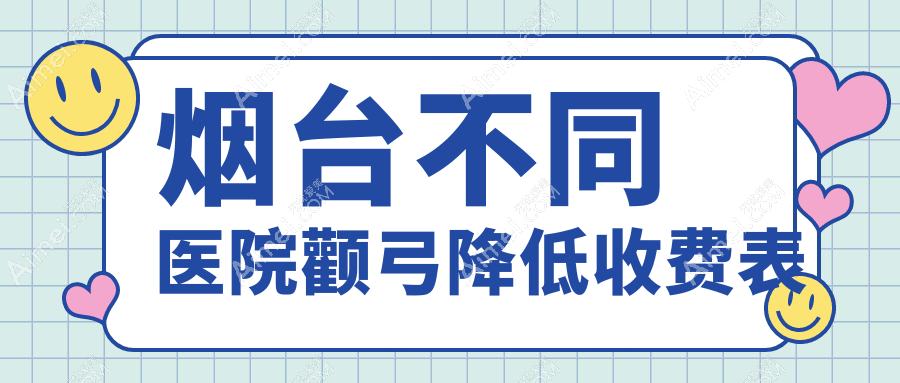 烟台不同医院颧弓降低收费表