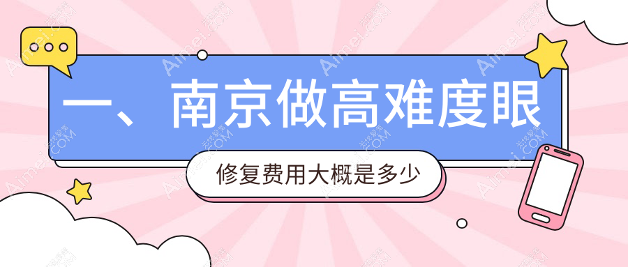 南京高难度眼修复手术费用详解，专业机构眼修复收费标准约15000元起