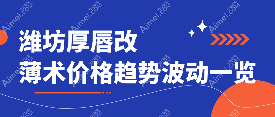 潍坊厚唇改薄术价格趋势波动一览