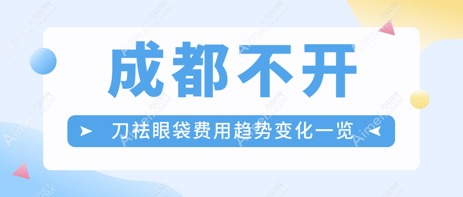 成都不开刀祛眼袋费用趋势变化一览