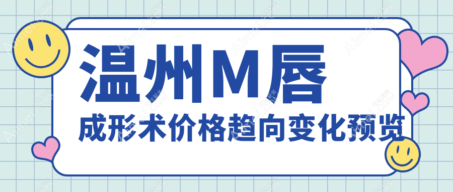 温州M唇成形术价格趋向变化预览