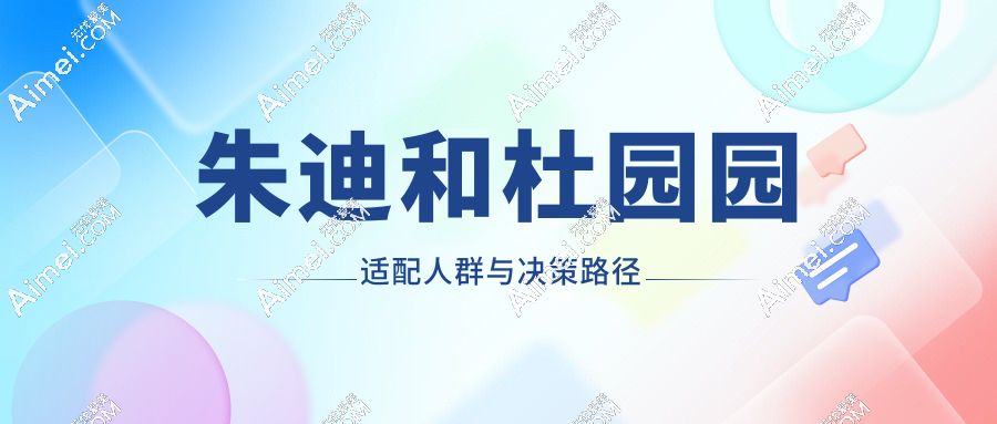 朱迪和杜园园适配人群与决策路径