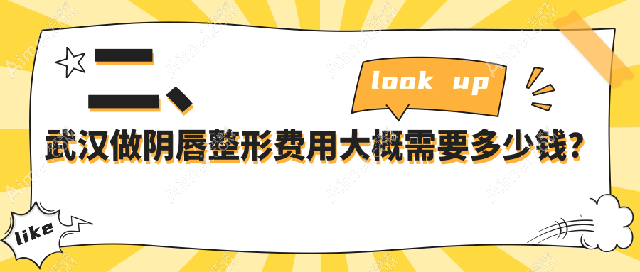 二、武汉做阴唇整形费用大概需要多少钱？米兰2458|涵美3299|韩辰3089