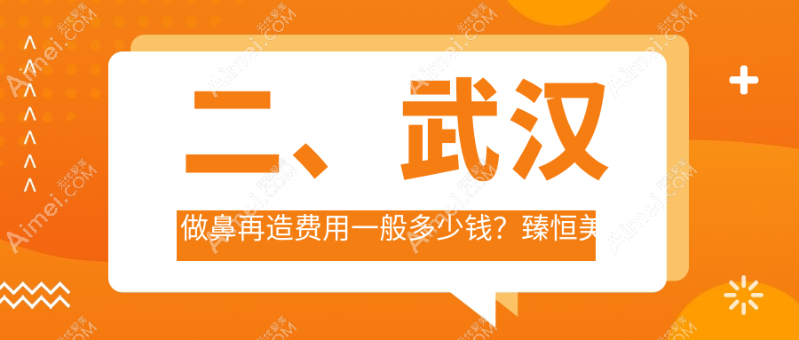 二、武汉做鼻再造费用一般多少钱？臻恒美部107489/新至美118150/颜范天美100168
