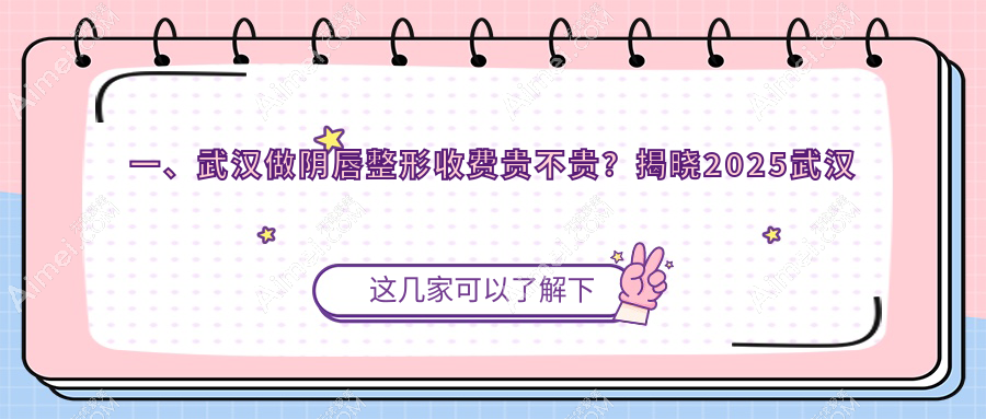 武汉女性必看！阴唇整形价格全解析，多家医院地址一手掌握
