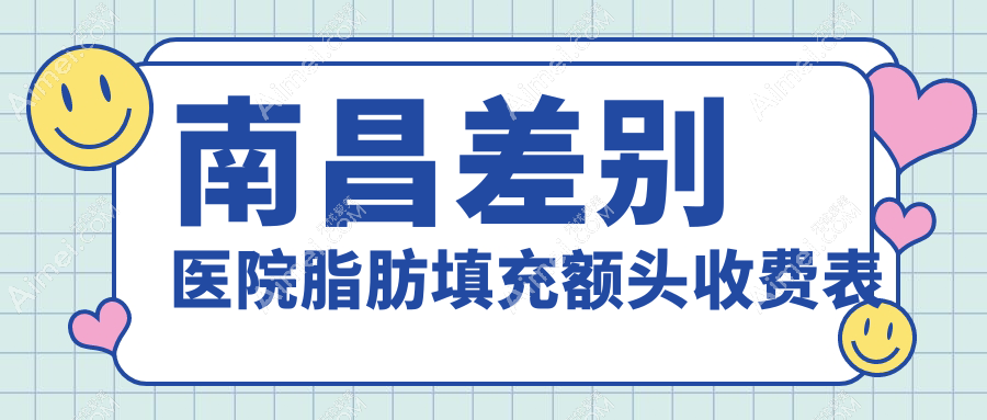 南昌差别医院脂肪填充额头收费表