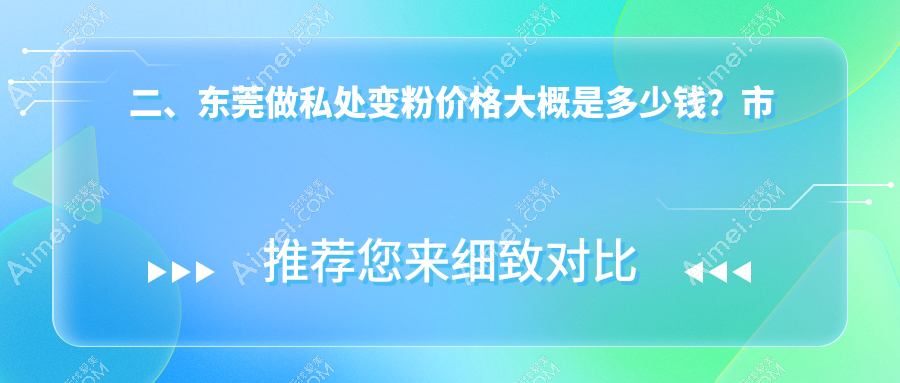 二、东莞做私处变粉价格大概是多少钱？市非凡4399/非凡4699/诺伊医疗4458
