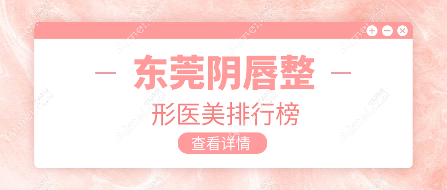 东莞阴唇整形医美医院排名推荐，专业医生亲诊确保安全与效果，附阴唇整形价格表