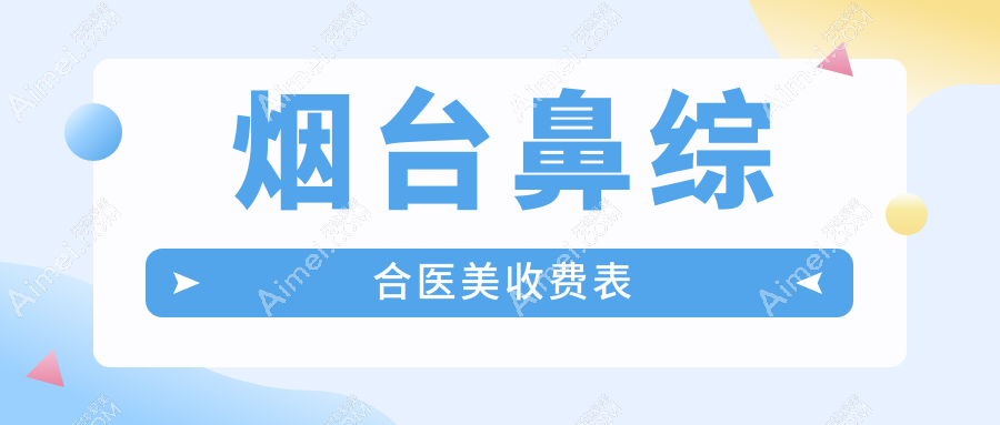 烟台鼻综合医美收费表