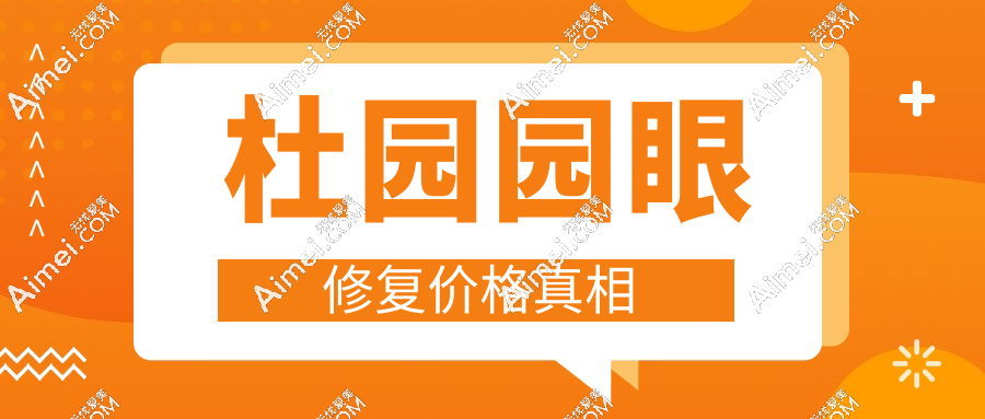 杜园园眼修复价格真相