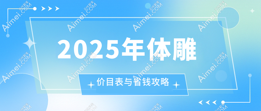 2025年体雕价目表与省钱攻略