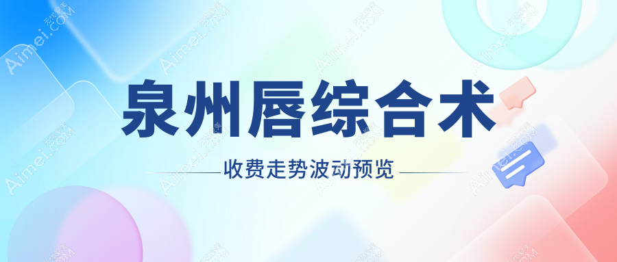 泉州唇综合术收费走势波动预览