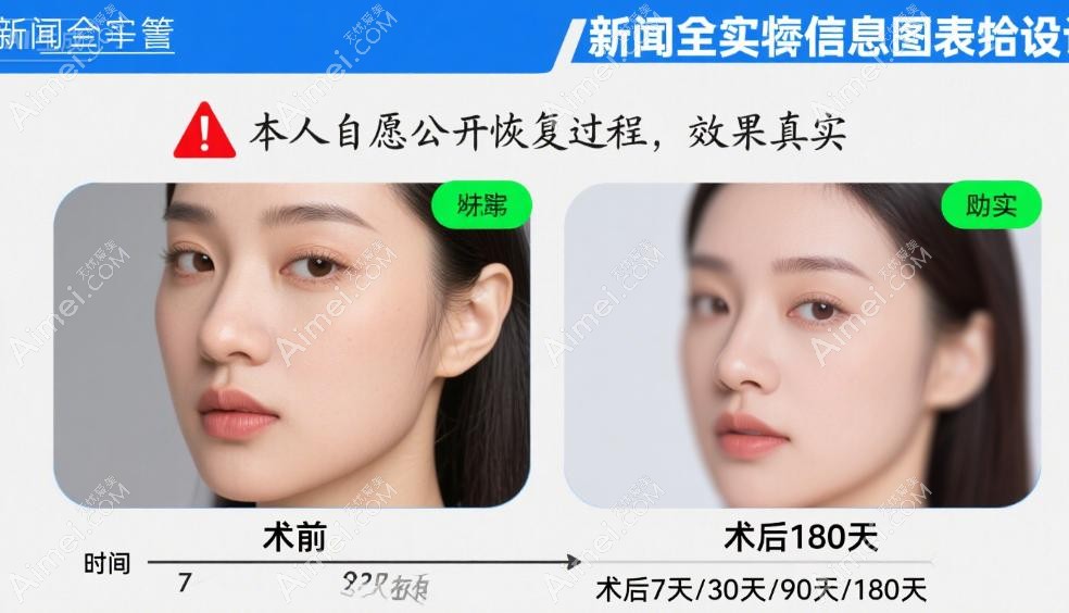 上海华美李健医生隆鼻实例术后180天高清对比照实录