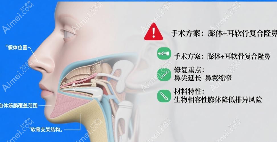 上海华美李健医生鼻整形/鼻修复核心技术解析