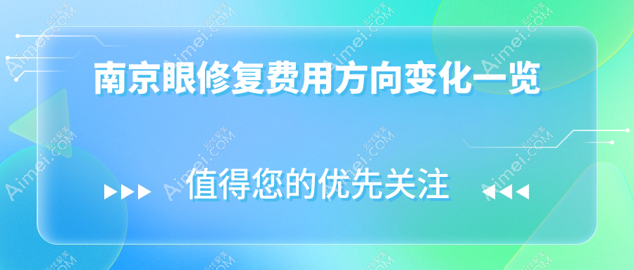 南京眼修复费用方向变化一览