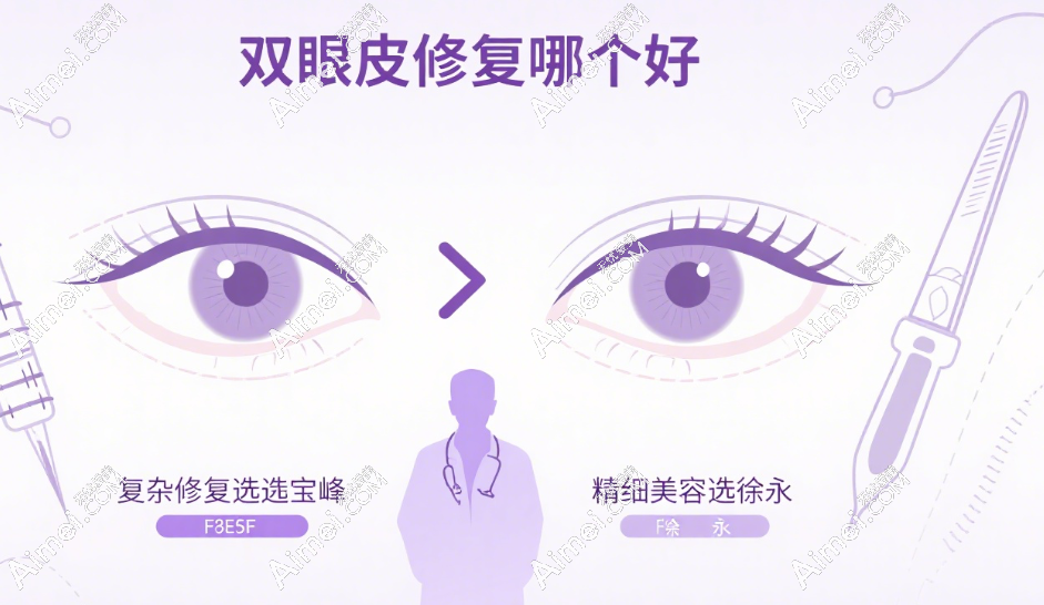 逄宝峰和徐永双眼皮修复选谁？专攻领域大不同！徐永擅长无痕眼，宝峰隆鼻更拿手