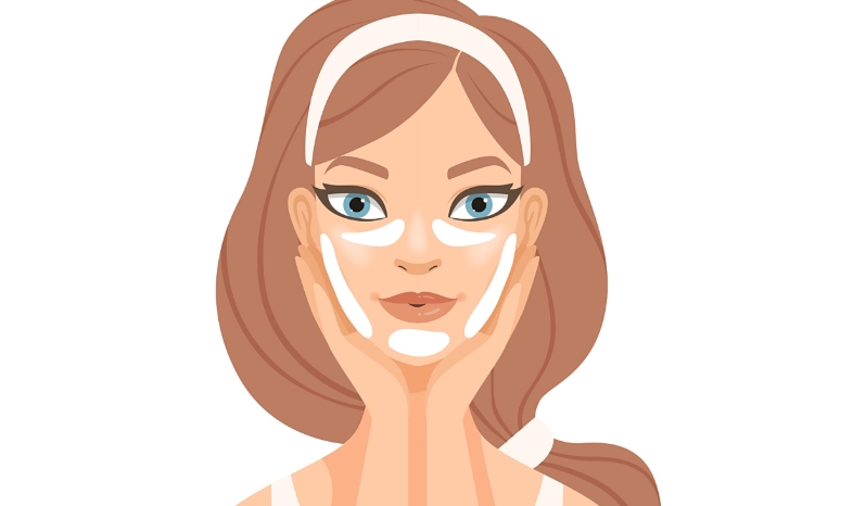 崔晶莹面部轮廓